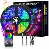 Bluetooth RGB LED Pásik 5M 5050 s Diaľkovým Ovládaním a Hudobným Režimom do Izieb Bluetooth RGB LED Pásik 5M 5050 s Diaľkovým Ovládaním a Hudobným Režimom do Izieb
