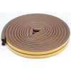 Tesnenia do okien a dverí samolepiace 9x7,4mm TYP D hnedé 6m Tesnenia do okien a dverí samolepiace 9x7,4mm TYP D hnedé 6m