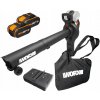 Fúkač / Vysávač lístia Worx WG583E 40V Vrecko 35L 2x Batérie Fúkač / Vysávač lístia Worx WG583E 40V Vrecko 35L 2x Batérie