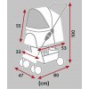 Trixie Buggy Kočík pre psa 47 x 100 x 80 cm Trixie Buggy Kočík pre psa 47 x 100 x 80 cm