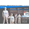 Profi ochranný oblek - overal antiCOVID kategórie III T5 / T6 biely - Veľkosť XL Profi ochranný oblek - overal antiCOVID kategórie III T5 / T6 biely - Veľkosť XL