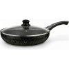 Kinekus Panvica MARMARA 28cm čierna nepriľnavá + pokrievka Kinekus Panvica MARMARA 28cm čierna nepriľnavá + pokrievka