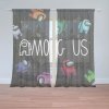 Sablio Záclony AMONG US Levitujúci vo vesmíre: 2ks 150x250cm Sablio Záclony AMONG US Levitujúci vo vesmíre: 2ks 150x250cm