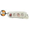 Solight PP11 2m3 zásuvky vypínač bílý Solight PP11 2m3 zásuvky vypínač bílý