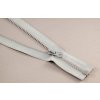 Deliteľný kostený zips - dĺžka (30 - 95 cm) - rôzne farby 70 cm svetlo šedá s okrúhlym jazdcom Deliteľný kostený zips - dĺžka (30 - 95 cm) - rôzne farby 70 cm svetlo šedá s okrúhlym jazdcom