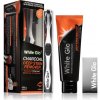 White Glo Charcoal zubná kefka 1 ks + bieliaca zubná pasta s aktívnym uhlím 150 g + dentálne špáradlá 8 ks White Glo Charcoal zubná kefka 1 ks + bieliaca zubná pasta s aktívnym uhlím 150 g + dentálne špáradlá 8 ks