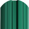 Plechová plotovka Berna Bilka, RAL 6005 (machovozelená) 1.25m oblý lesklá