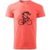Gravel Bike - kostra - Klasické pánske tričko vyššej gramáže - XL ( Korálová ) Gravel Bike - kostra - Klasické pánske tričko vyššej gramáže - XL ( Korálová )