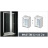 Aquatek posuvné sprchové dvere MASTER B2 120 cm matné sklo (Sprchové dvere Aquatek)