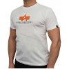 Alpha Industries Basic T RUBBER tričko pánske white Farba: biela, Veľkosť: XL Alpha Industries Basic T RUBBER tričko pánske white Farba: biela, Veľkosť: XL