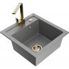 MEXEN/S MEXEN/S - Vito granitový drez 1-miska vrátane batérie Rita, šedá 6503-71-670300-50 MEXEN/S MEXEN/S - Vito granitový drez 1-miska vrátane batérie Rita, šedá 6503-71-670300-50