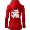 Swimming is in my DNA - Mikina dámska trendy zipper s kapucňou - XL ( Červená ) Swimming is in my DNA - Mikina dámska trendy zipper s kapucňou - XL ( Červená )