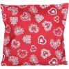 Vianočné obliečky na vankúš Srdca na červené Vianočné obliečky na vankúš Srdca na červené