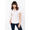 KARIBAN Dámska čašnícka blúzka KARIBAN krátky rukáv - Biela L KARIBAN Dámska čašnícka blúzka KARIBAN krátky rukáv - Biela L