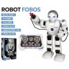 Teddies Robot RC FOBOS interaktívny chodiaci česky hovoriaci na batérie s USB 40 cm