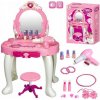 VEĽKÝ TOALETNÝ STOLÍK PRE DIEVČATKO RUŽOVÝ PRÍSLUŠENSTVO SADA XXL VEĽKÝ TOALETNÝ STOLÍK PRE DIEVČATKO RUŽOVÝ PRÍSLUŠENSTVO SADA XXL
