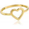 MINET Elegantní zlatý prsten srdíčko Au 585/1000 Velikost prstenu:: 57, Hmotnost (g): 0,95 MINET Elegantní zlatý prsten srdíčko Au 585/1000 Velikost prstenu:: 57, Hmotnost (g): 0,95