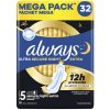 Always Ultra Secure Night Extra hygienické vložky veľ. 5 s krídelkami 32 ks Always Ultra Secure Night Extra hygienické vložky veľ. 5 s krídelkami 32 ks