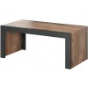CMM Lavica/stôl MILA 120x60x50 dub wotan + antracit CMM Lavica/stôl MILA 120x60x50 dub wotan + antracit