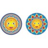 Mandala okenná nalepovacia - Zlaté slnko - 2 malé Mandala okenná nalepovacia - Zlaté slnko - 2 malé