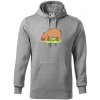 Kapybara a melón - Mikina pánska Cape s kapucňou - 2XL ( Tmavosivý melír ) Kapybara a melón - Mikina pánska Cape s kapucňou - 2XL ( Tmavosivý melír )
