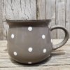 Dakls Keramický hrnček s bodkami sivý 230 ml