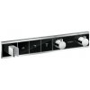 Hansgrohe RainSelect - Termostatická sprchová batéria pod omietku, na 3 výstupy, čierna/chróm - 15356600 Hansgrohe RainSelect - Termostatická sprchová batéria pod omietku, na 3 výstupy, čierna/chróm - 15356600