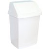 MERIDA Odpadkový Kôš s vekom hranatý plastový biely 50 l B8D MERIDA Odpadkový Kôš s vekom hranatý plastový biely 50 l B8D