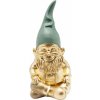 Zwerg dekoračná figurka zlatá/zelená 19cm Zwerg dekoračná figurka zlatá/zelená 19cm