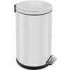 MERIDA Kôš kovový nášľapný TOP SILENT LUNA, biely, 12 l KIB420 MERIDA Kôš kovový nášľapný TOP SILENT LUNA, biely, 12 l KIB420