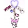 Prívesok na kľúče Hello Kitty Kuromi s přívěsky