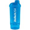 Biotech USA BioTechUSA šejkr Wave+ 500ml + 150ml - modrá Biotech USA BioTechUSA šejkr Wave+ 500ml + 150ml - modrá