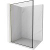 Mexen Kioto L, sprchová zástena Walk-In 80 x 200 cm, 8mm číre sklo čierny vzor, zlatý lesklý profil,800-080-103-50-70 Mexen Kioto L, sprchová zástena Walk-In 80 x 200 cm, 8mm číre sklo čierny vzor, zlatý lesklý profil,800-080-103-50-70