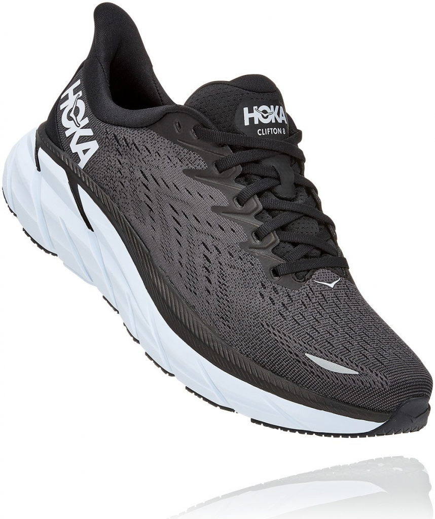 Hoka one one Clifton 8 BLACK WHITE