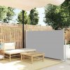 Zaťahovacia bočná markíza na terasu 120x500 cm, sivá Zaťahovacia bočná markíza na terasu 120x500 cm, sivá