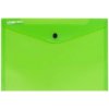 Obal na dokumenty A4 priehľadný PP uzatvárateľný cvokom zelený Obal na dokumenty A4 priehľadný PP uzatvárateľný cvokom zelený