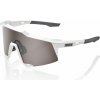Cyklistické okuliare 100% Speedcraft - Matte White - HiPER Silver Mirror Lens Cyklistické okuliare 100% Speedcraft - Matte White - HiPER Silver Mirror Lens
