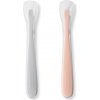 Skip Hop Lyžičky silikónové Easy Feed Grey,Coral 2 ks, 6m+