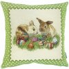 Gobelínový povlak na vankúš Veľkonočné zajačiky 45 x 45 cm Gobelínový povlak na vankúš Veľkonočné zajačiky 45 x 45 cm