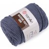 Pletacia priadza Macrame Rope Ø5 mm 500 g rozčesávacia - 1 ks 12 (761) modrá jeans Pletacia priadza Macrame Rope Ø5 mm 500 g rozčesávacia - 1 ks 12 (761) modrá jeans