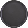 Camtread Servírovacia tácka okrúhla protišmyková Cambro čierna Čierna 355xH21mm