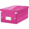 Leitz 604223 Škatuľa stredná Click & Store ružová WOW Leitz 604223 Škatuľa stredná Click & Store ružová WOW