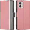 Peňaženkové kožené puzdro Twill na Motorola Moto G13 / G23 / G53 5G - Ružová Peňaženkové kožené puzdro Twill na Motorola Moto G13 / G23 / G53 5G - Ružová