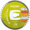 Extol Craft 108853 | Diamantový rezný kotúč TURBO na suché a mokré rezanie priemer 150x7,0x2,6x22,23 mm