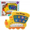 LEAN TOYS Elektrické vzdelávacie piano pre batoľatá, lokomotíva, žltá LEAN TOYS Elektrické vzdelávacie piano pre batoľatá, lokomotíva, žltá