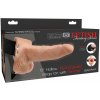 Fetish Strap-On 6 - pripínací, dutý vibrátor (prírodný) Fetish Strap-On 6 - pripínací, dutý vibrátor (prírodný)