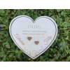 Tanierik na obrúčky v tvare srdca 14 - Veľký (16cm) + vlastný text 8091 Tanierik na obrúčky v tvare srdca 14 - Veľký (16cm) + vlastný text 8091