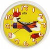 Detské nástenné hodiny MPM, 3088.0010.SW - biela/žltá, 25cm Detské nástenné hodiny MPM, 3088.0010.SW - biela/žltá, 25cm