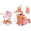 Set prebaľovací kufrík s postieľkou na kolieskach 3v1 Nursery Soft Baby Nurse Smoby a hlboký kočík a klokanka s fľaškou Set prebaľovací kufrík s postieľkou na kolieskach 3v1 Nursery Soft Baby Nurse Smoby a hlboký kočík a klokanka s fľaškou