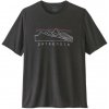 Pánske funkčné tričko Patagonia CAPILENE COOL TRAIL SHIRT - STRATAPEAKS - čierna S Pánske funkčné tričko Patagonia CAPILENE COOL TRAIL SHIRT - STRATAPEAKS - čierna S
